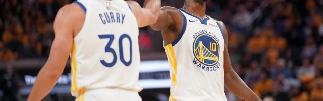 开云官网-队史附加赛首胜！库里吉米合砍75分 勇士复仇灰熊